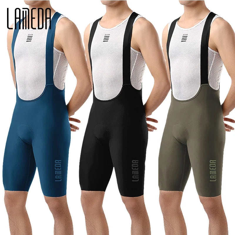 Original LAMEDA S-2XL UK Size Professional Cycling Bibs Men Breathable Summer Bicycle Shorts Pants Padding MTB Bike Shorts for Men MTB Cycling Clothing
