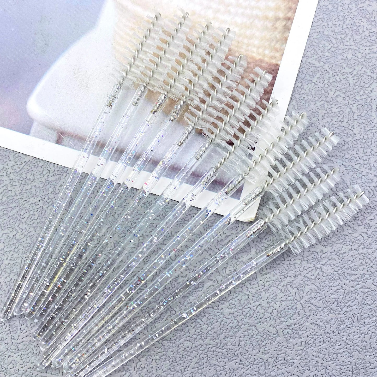 NEW Arrivals 500 PCS Set Transparent/Black/Mixed Color Eyelashes Brushes Set Disposable Lash Mascara Brush Lashes Extension Eyebrow Wands Applicator Make-Up Tools Women Cosmetic Accessories