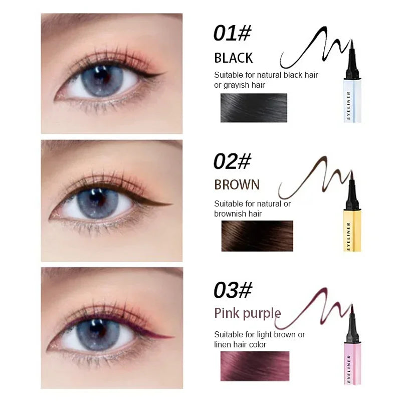 Waterproof Black Liquid Eyeliner Long Lasting Eye Liner Quickly Drying Matte Non-smudge Liquid Eyeliner Pen Eyes Cosmetic Tools