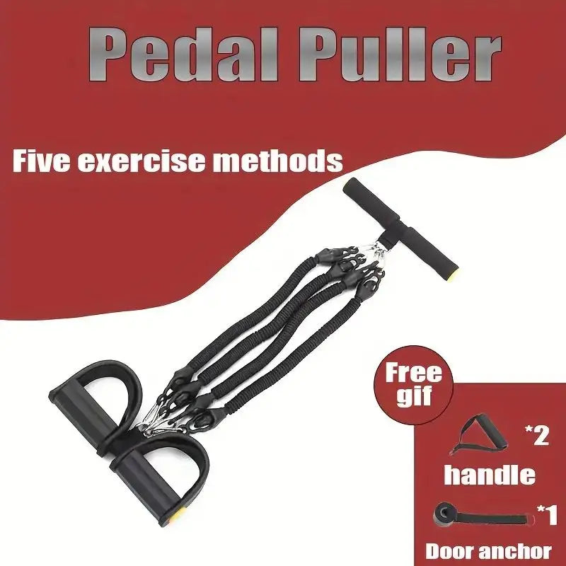 NEW Arrivals Pedal Tension Rope Puller Exercise At Home Multi-Functional Fitness Exercise Resistance Band Women Men Sports Gym Equipment Home Gym Accessories Sports Supplies