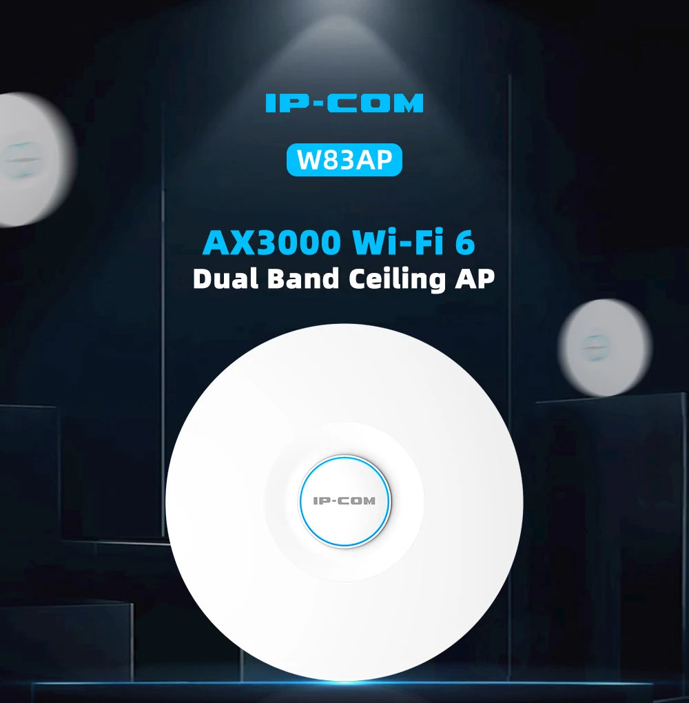 Business Office AX3000 WI-FI 6 Wireless Ceiling Access Point Support Mesh Seamless Roaming MU-MIMO Poe Powered Dual-Band WI-FI Range Extender