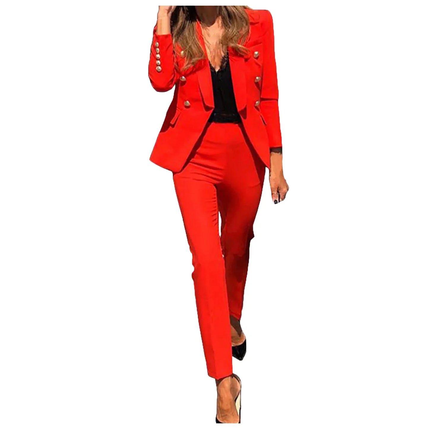 NEW Arrivals 3 PCS Suit UK S-3XL Plus Size 9 Colors Luxury Fashion Peak Lapel Women Suits Single Breasted Wear Formal Prom Evening Party Office Daily Business Dinner Suit Ladies Luxury Fashion Clothing Products