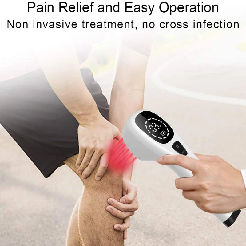 4x808nm Home Laser Therapy Device for Knee Pain Relief Arm Arthritis Tennis Elbow Handheld Physical Therapy LLLT Physiotherapy