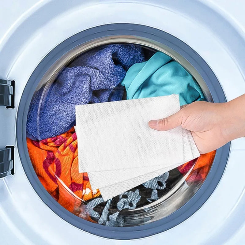 Color Absorption Sheet Washing Machine Laundry Paper Dyeing Proof Laundry Sheet Anti-Staining Laundry Tablet Color Catcher Cloth Laundry Cleaning Tools Set