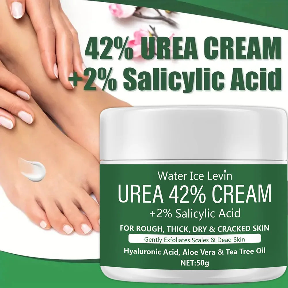 New  2 PCS Set 42% Urea Cream + 2% Salicylic acid Foot and hand Moisturizer, Deep Moisturizer and Nourishing Moisturizer Callus Remover Feet Hands Wax Diabetic Foot Care