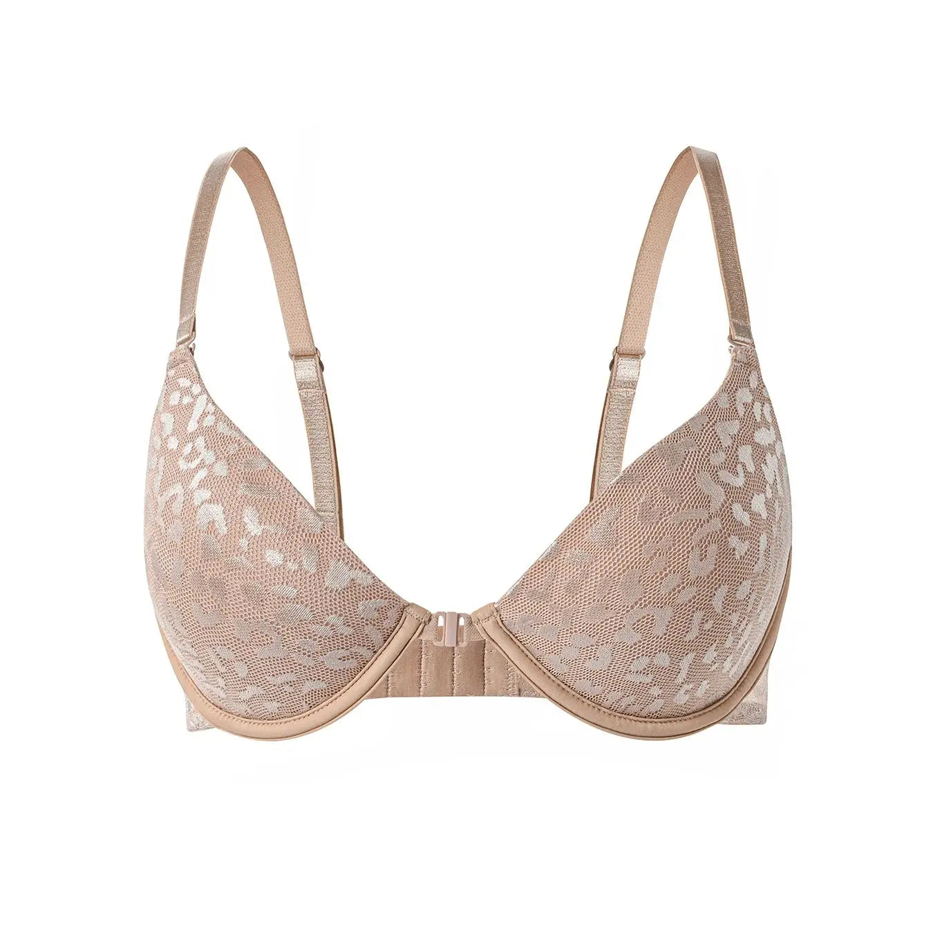 NEW White/Black/Beige Color Women's Sexy Front Closure Push Up Bra Seamless Smooth Bra with Underwire Makes Chest Look Smaller Lingerie Women Underwear