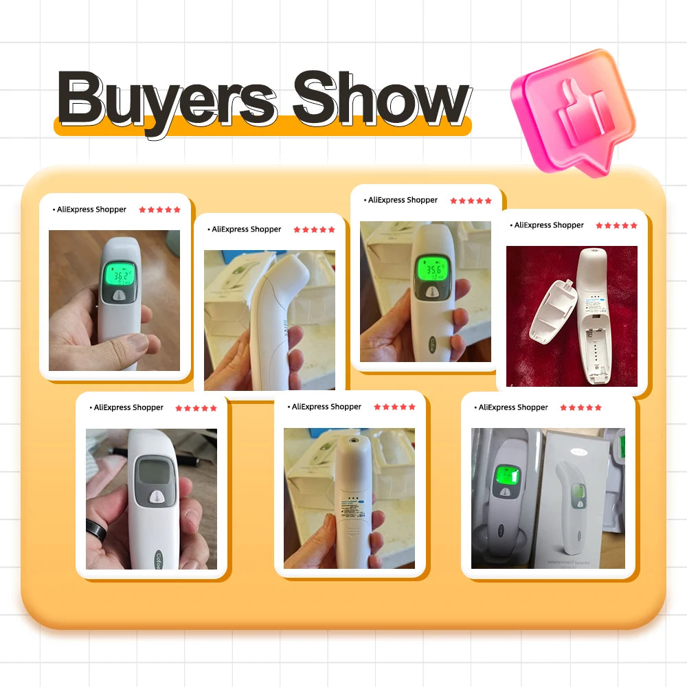 NEW Arrivals 2 in 1 Digital Forehead Thermometer Ear Non-Contact Medical Thermometer Baby/Adult Temperature Measure Home Medical Accessories Health Care Products