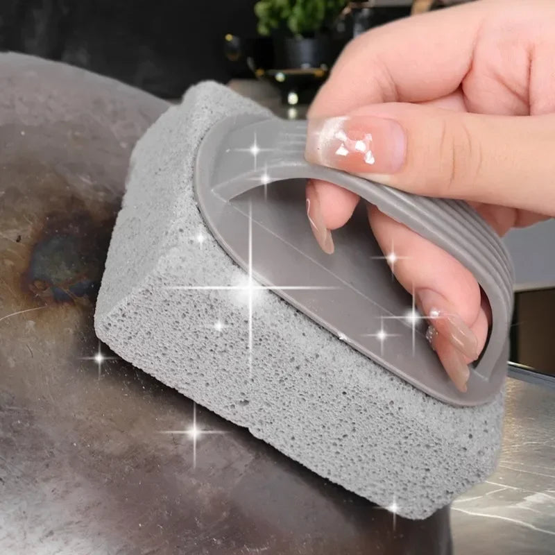 4 PCS Set Multi-Function Pumice Stones Cleaning Brush Pool Tile Calcium Remover Kitchen Sinks Pot Limescale Rust Stain Dirt Removal BBQ Grill Brush Cleaning Supplies