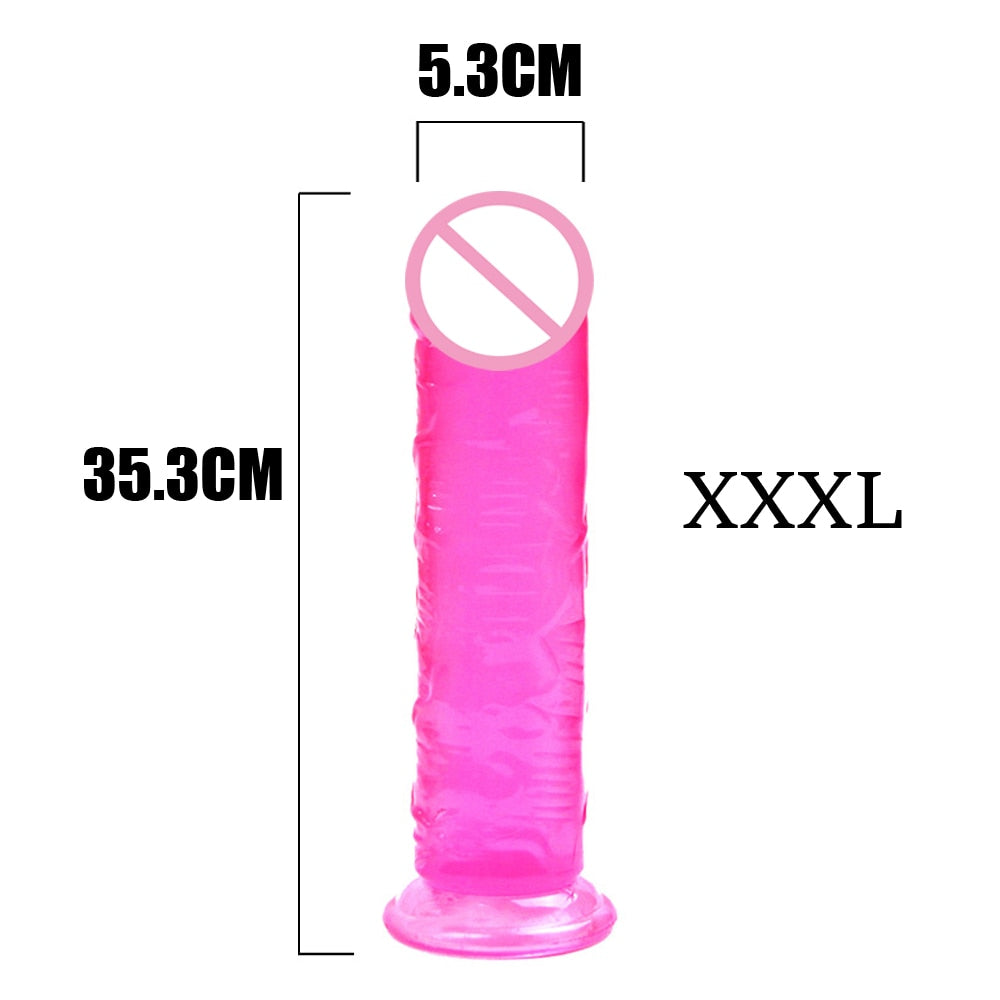 Cock Sex Toys Gode Adults 18 Anal Dildo God Rubber Penis Strap-on Realistic Big Shop Silicone Women Plug Butt Woman Glass