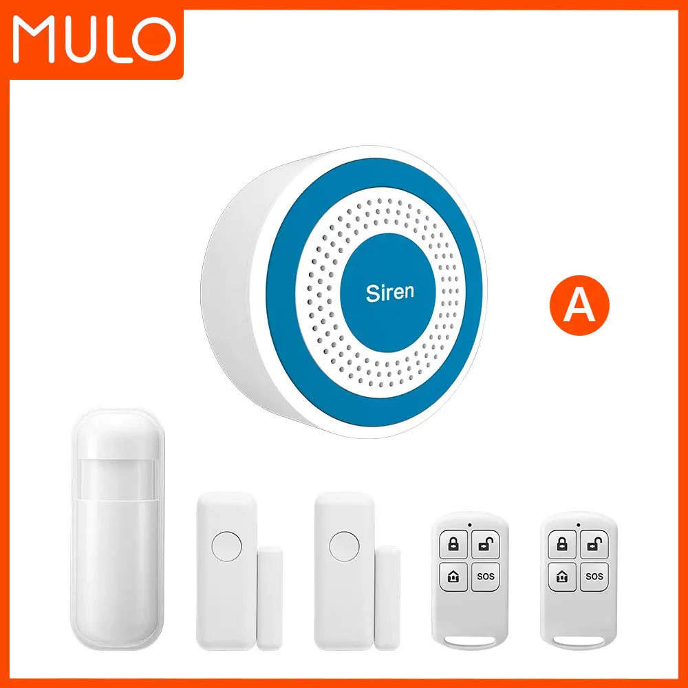 NEW Arrivals Mini Alarm Siren Wireless 433MHz Sound & Light Indoor Strobe Siren High Decibel Horn Siren For Home Security Alarm System