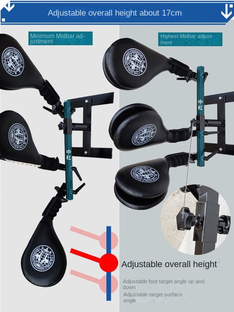 Women/Men Taekwondo Kicking Target, Multi-Position Foot, Multi-Functional Training Equipment, Three-Connected Fixing Frame Boxing Karate Accessories Sports Supplies