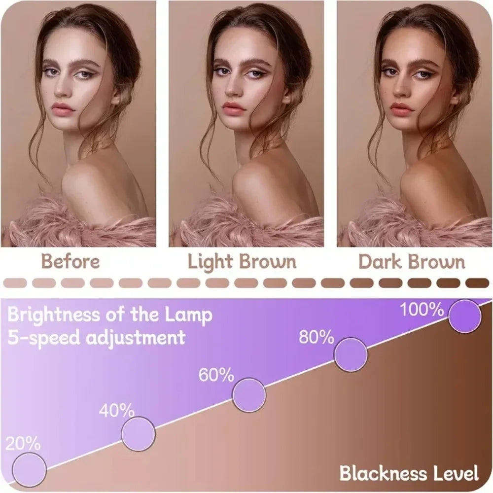 Ultraviolet Tanning Lamp 50W Tripod Solarium Lamp 460nm&480nm for Tanning Full Body 48 PCS Blue Light Lamp Wavelength Skin Care Supplies
