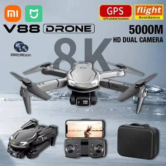 NEW Original Xiaomi V88 Drone 4K GPS HD Professional Aerial Photography Dual Camera Omnidirectional Obstacle Avoidance Drone Fold Electronics Products