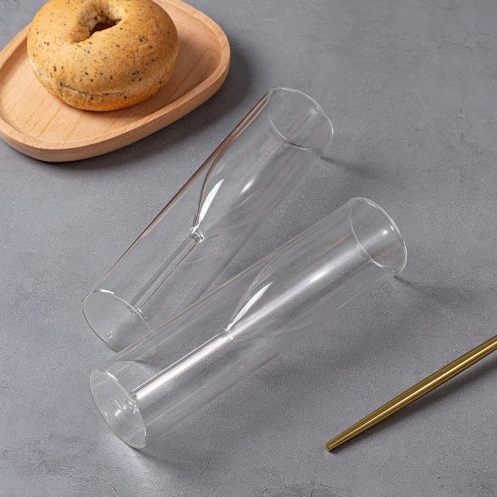 Double Wall Champagne Glasses Wine Dispenser Shatter-Resistant 120ml Glass Drink Cup Heat Insulation Transparent Wine Glass Home Bar Glassware Pubs Night Club Barware Accessories
