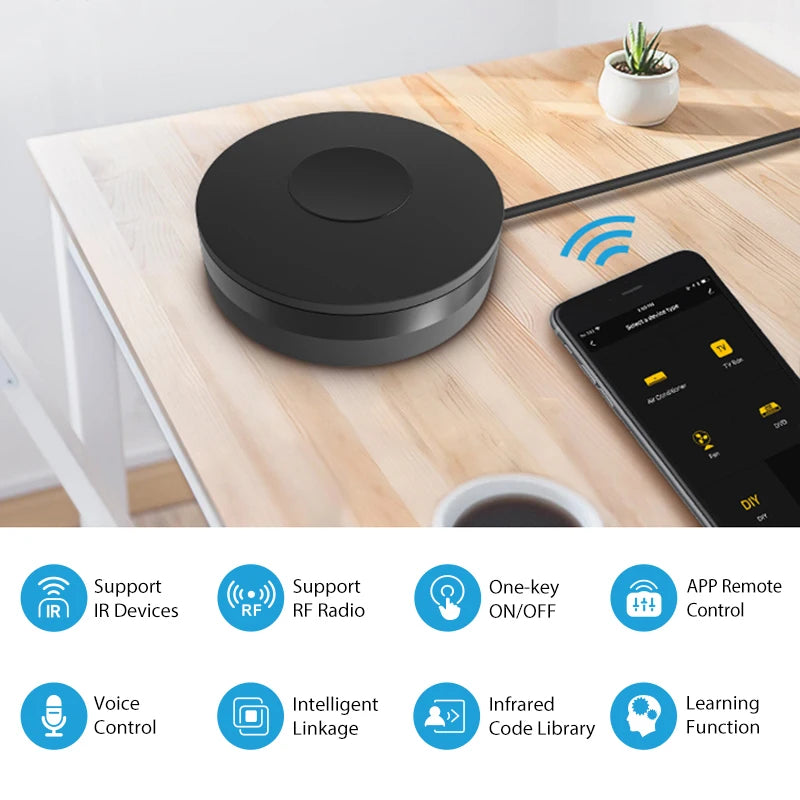 NEW 2/4/6 PCS Set APP Control TUYA Smart RF IR Remote Control WI-FI Smart Home Infrared Controller for Air Conditioner ALL TV Work with Alexa Google Home Appliances