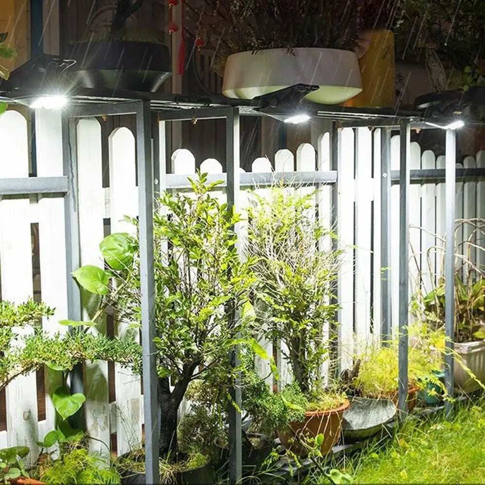 Super Bright Solar Clip Lights IP65 Waterproof Portable Human Body Induction Lighting Body Sensor Camping Garden Wall Light Home Lighting Accessories