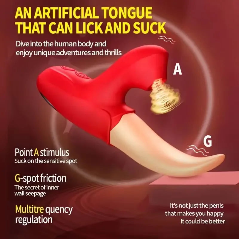 Sucking Vibrator for Women Powerful Sucker Vagina Massager Tongue Licking Clitoris Stimulator Masturbation Adult Sex Toys Goods