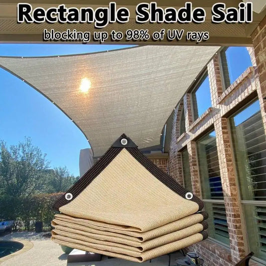 NEW Arrivals 4 Colors 90% Shading HDPE Beige Sunshade Net Garden Plant Shed Shading Sail UV Protection Outdoor Camping Beach Pergola Sun Cover Swimming Pool Awning