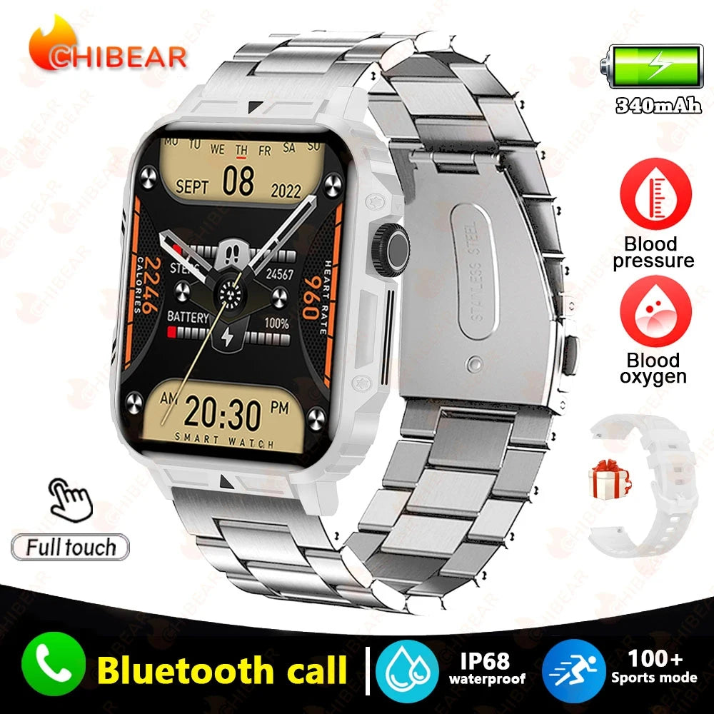 New Smart Watch Women Men AMOLED Full Touch Screen GPS Health Monitoring IP68 Waterproof Bluetooth Call Smart Watch For Android IOS