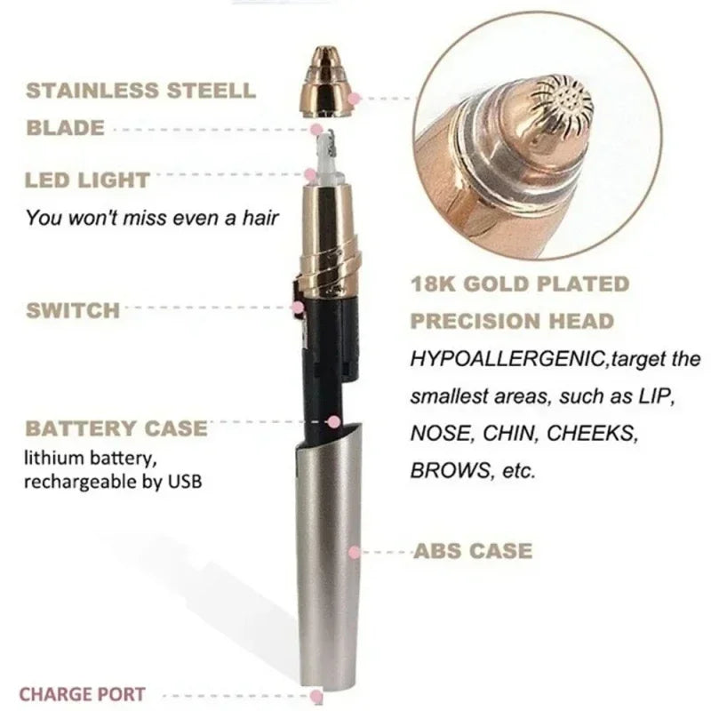 NEW Electric Face Eyebrow Trimmer Eye Brow Shaper 6 Colors  Pencil Hair Remover For Women Make-Up Painless Automatic Eyebrow Shavers Depilator