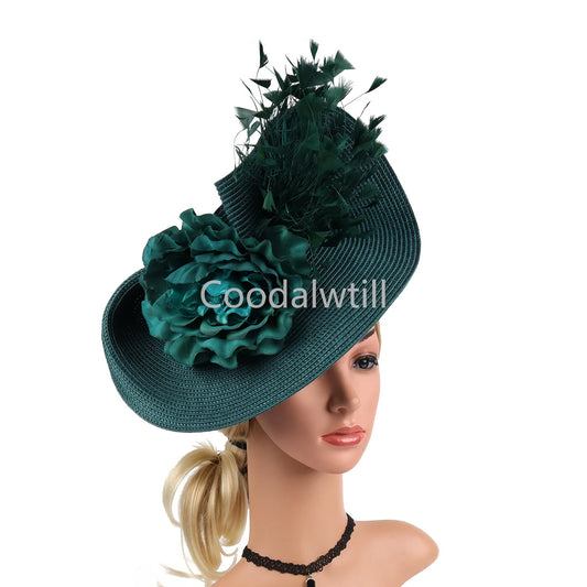 8 Colors Elegant Butterfly Flowers Fascinators Hat Women Tea Cocktail Party Millinery Derby Hat Fascinator Weddings Pillbox Hat Headband Luxury Headwear Ladies Apparel Accessories