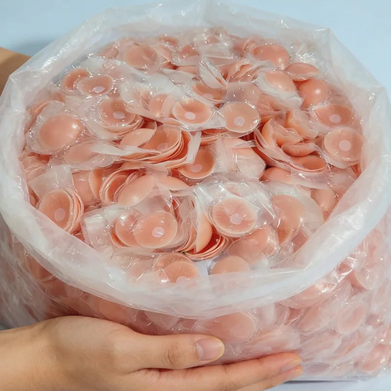 20/50/100 PCS Set Women Reusable Breast Petals Lift Invisible Silicone Bra-Less Pasties Pads Nipple Cover Invisible Petal Adhesive Bra Cover  Stickers Ladies Underwear Accessory Sets