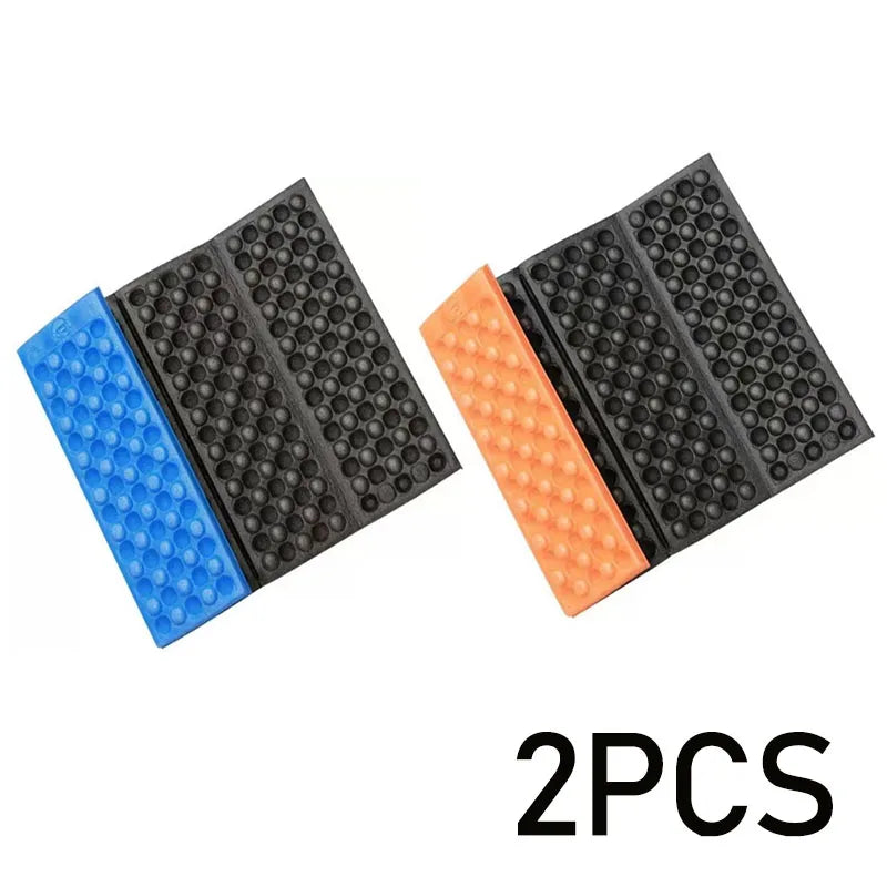 2 PCS Set Folding Mat Outdoor Mat Picnic Blankets Camping Foam Pad Waterproof Foam Seat for Picnic Hiking Backpacking Mountaineering