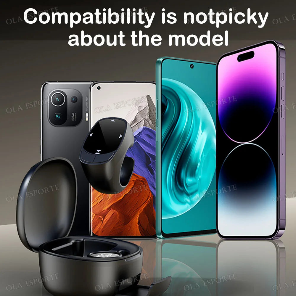 New Bluetooth Remote Control Touch Screen Page Turner Camera Video Recording Music Control For iPad iPhone Remote Scrolling Ring