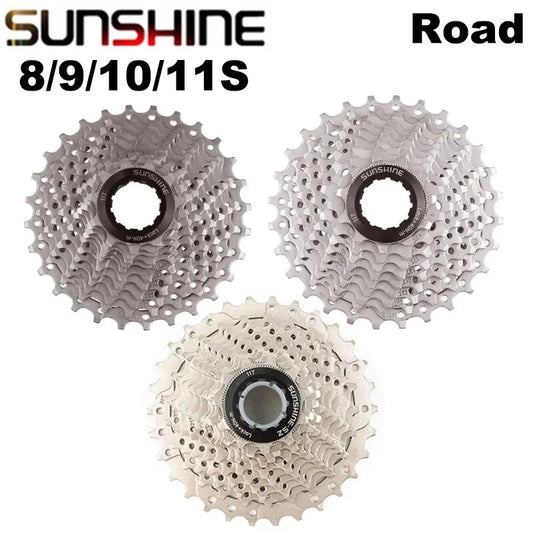 SUNSHINE 8/9/10/11 Speed Road Bike Cassette Sprocket 11-25T/28T/30T/32T for R2000 R3000 4700 R7000 R8000 Bike Parts