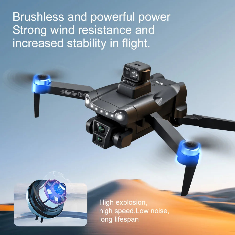 NEW Arrivals For Xiaomi V198GPS 18 Languages Drone ESC 6K Professional High Quality HD Camera Video Recording Brushless Obstacle Avoidance Aerial Optical Foldable Quadcopter Mini Drone Electronics Accessories Supplies