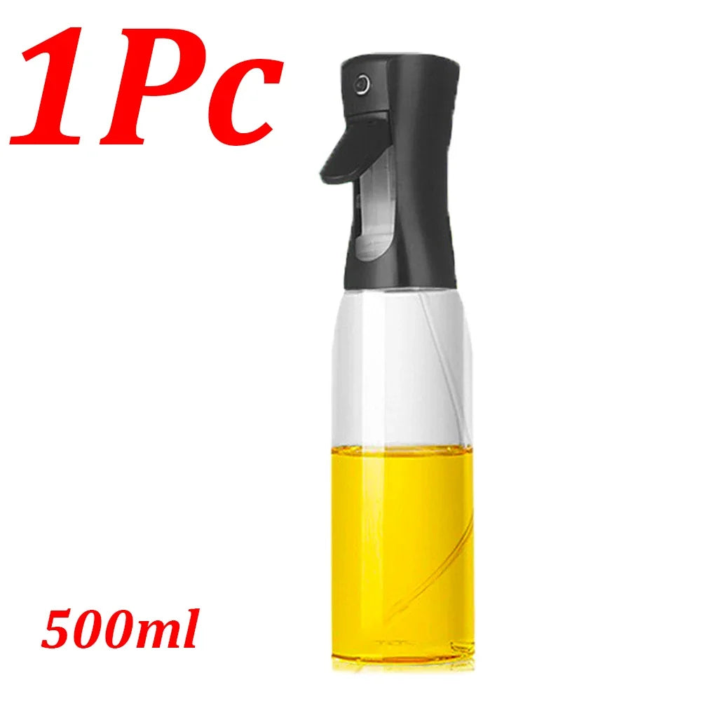 NEW Arrivals 4PCS Set Spray Oil Sprayer Dispenser Edible Olive Oil Spray 300/500ML Oil Sprayer Cooking Baking Vinegar Soy Sauce Spray Container Kitchen Accessories