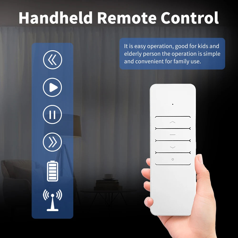 Generation 3 Shorter TUYA life WiFi/ZIGBEE Smart Electric Curtain Motor Intelligent Support Voice Control Alexa Google Assistant