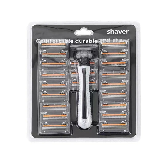 NEW Arrivals Shaver Brand New Design Men Razor Shaving Three Layer Shaver Reusable Razor Imported Blade Multi Tool Head Change Set