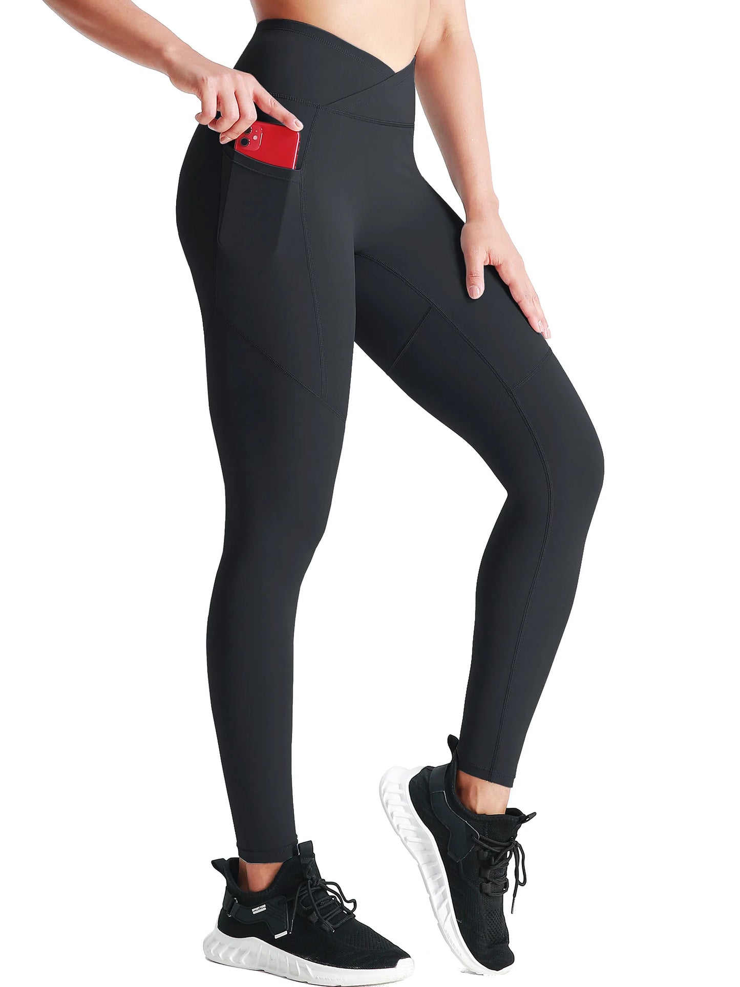 Women's Yoga Pants Tummy Control High Waist Workout Leggings with 2 Pocket