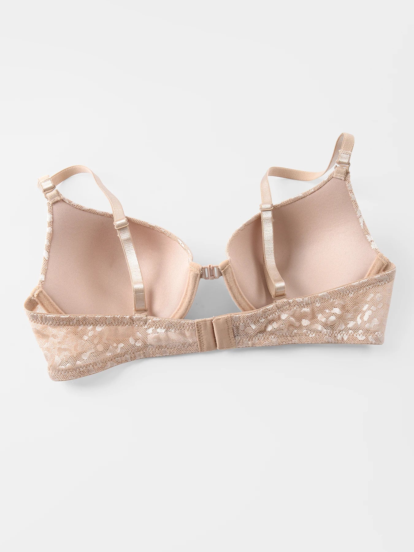 NEW White/Black/Beige Color Women's Sexy Front Closure Push Up Bra Seamless Smooth Bra with Underwire Makes Chest Look Smaller Lingerie Women Underwear