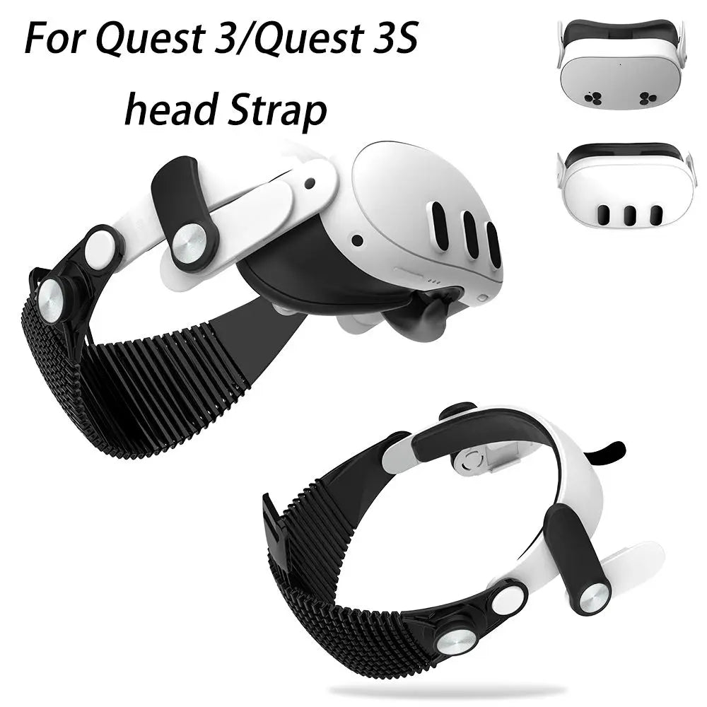 META Quest Premium Adjustable VR Headbands Breathable Ergonomic Fixed Support Strap Reduced Pressure Stable Head Strap Gaming Electronic Supplies