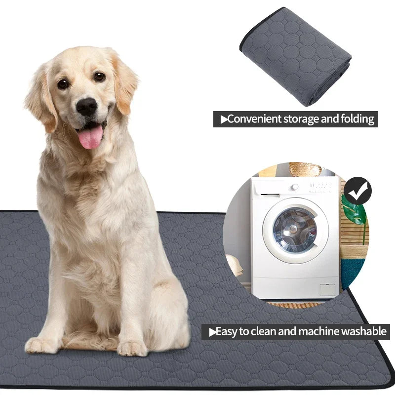 Reusable Dog Urine Pee Pad Blanket Absorbent Diaper Washable Puppy Training Pad Pet Bed Urine Mat for Pet Car Seat Cover Pet Supplies