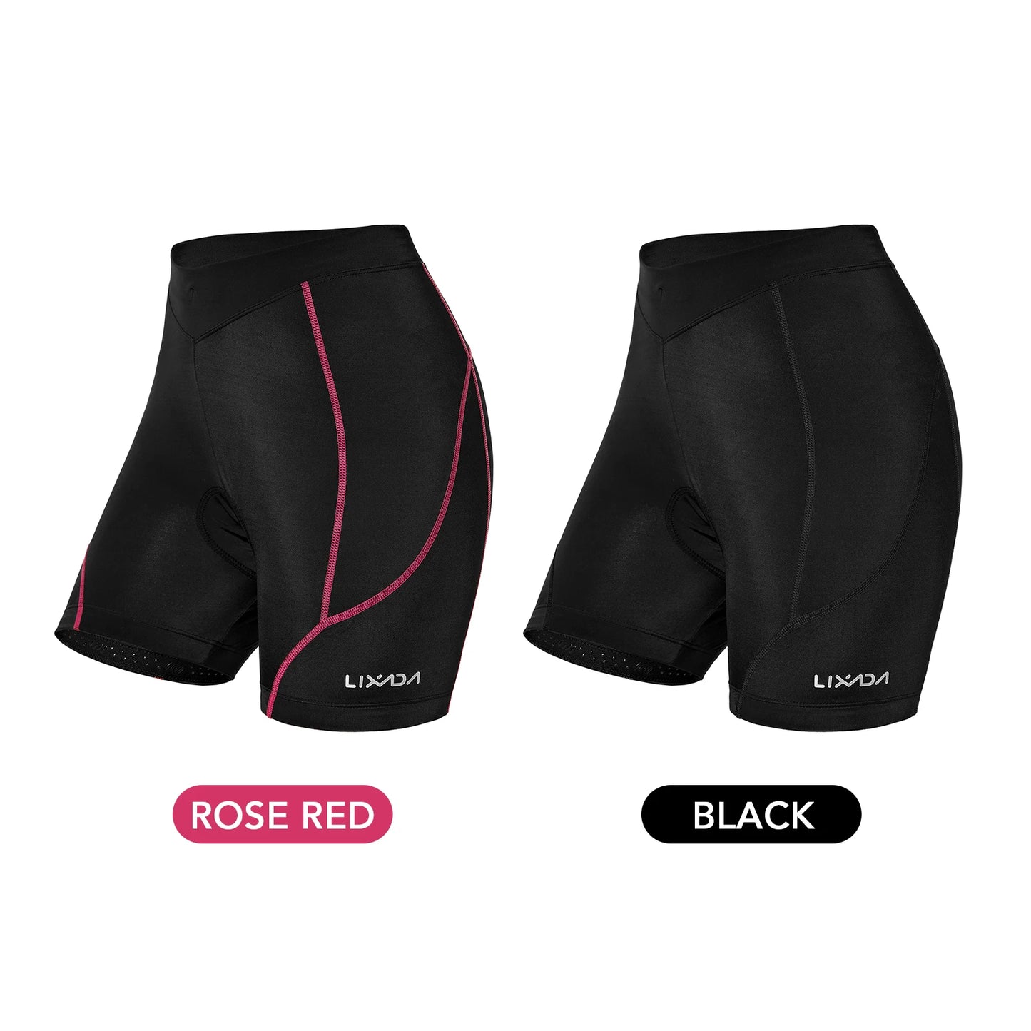 Lixada Women Cycling Shorts 3D Foam Gel Padded Shockproof Mountain Racing Bike Shorts Breathable Bicycle Underwear Underpants