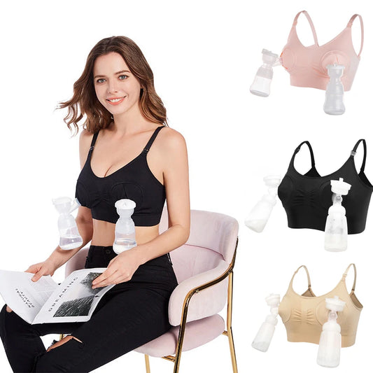 NEW Arrivals Maternity Bra Cotton Bra for Nursing Push Up Hands Free Breast Pump Maternity Breast Feeding Bra Women Underwear Clothing