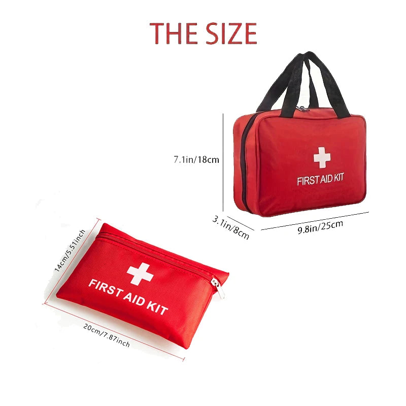 245PCS Deluxe First Aid Kit with Carrying Pouch, Outdoor First Aid Kit - Essential Emergency Kit for Camping, Hiking and Travel