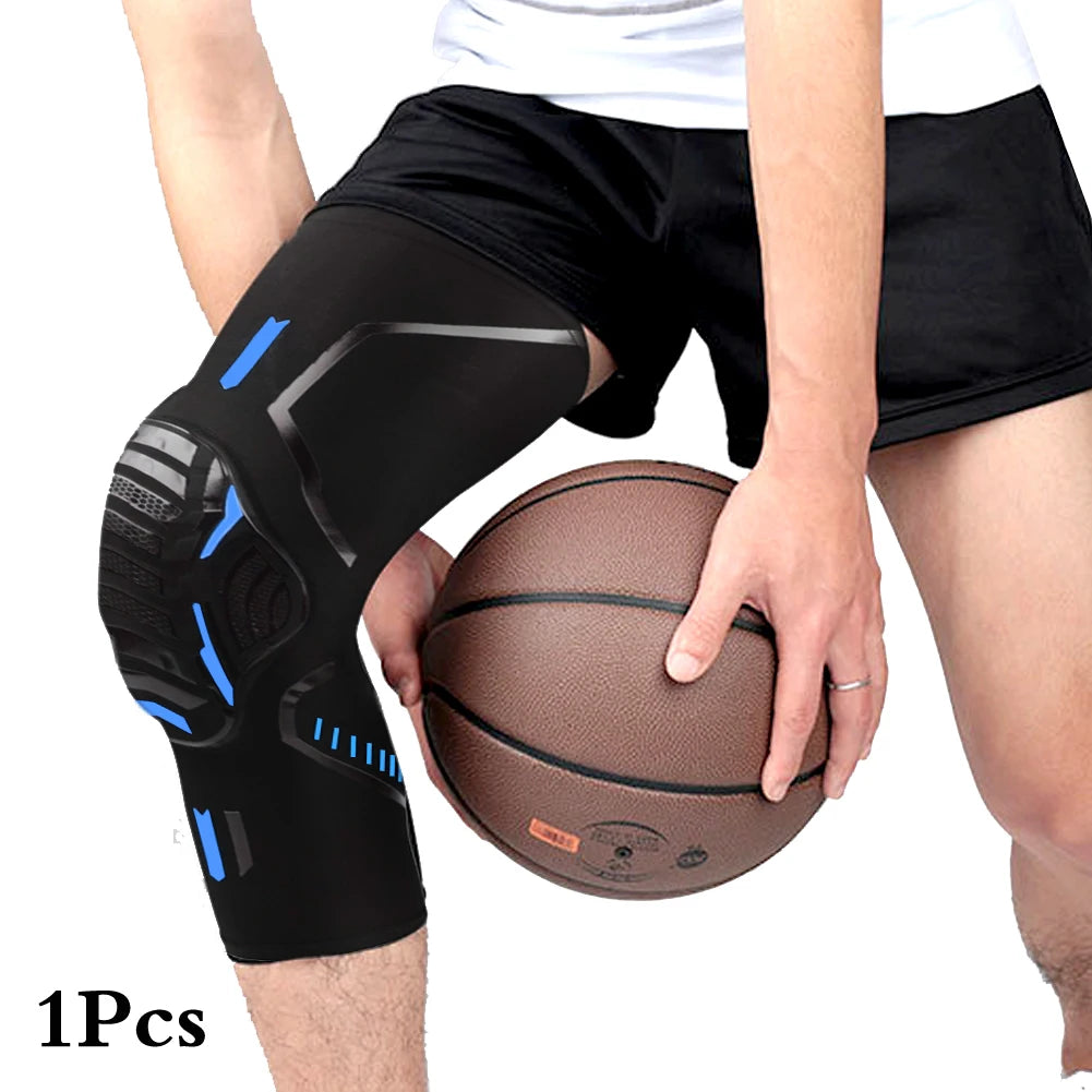 S-2XL Plus Size 1Pc Knee Brace Compression Knee Support Shockproof Knee Pads Knee Sleeve for Running Arthritis Joint Pain Relief Men Women Sports Apparel Accessories