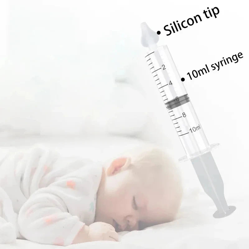4 PCS Set Home Needle Tube Nasal Aspirator Baby Infant Kids Nose Snot Booger Irrigator Mucus Snivel Cleaner Rhinitis Syringe Washer Babies Health Care Supplies