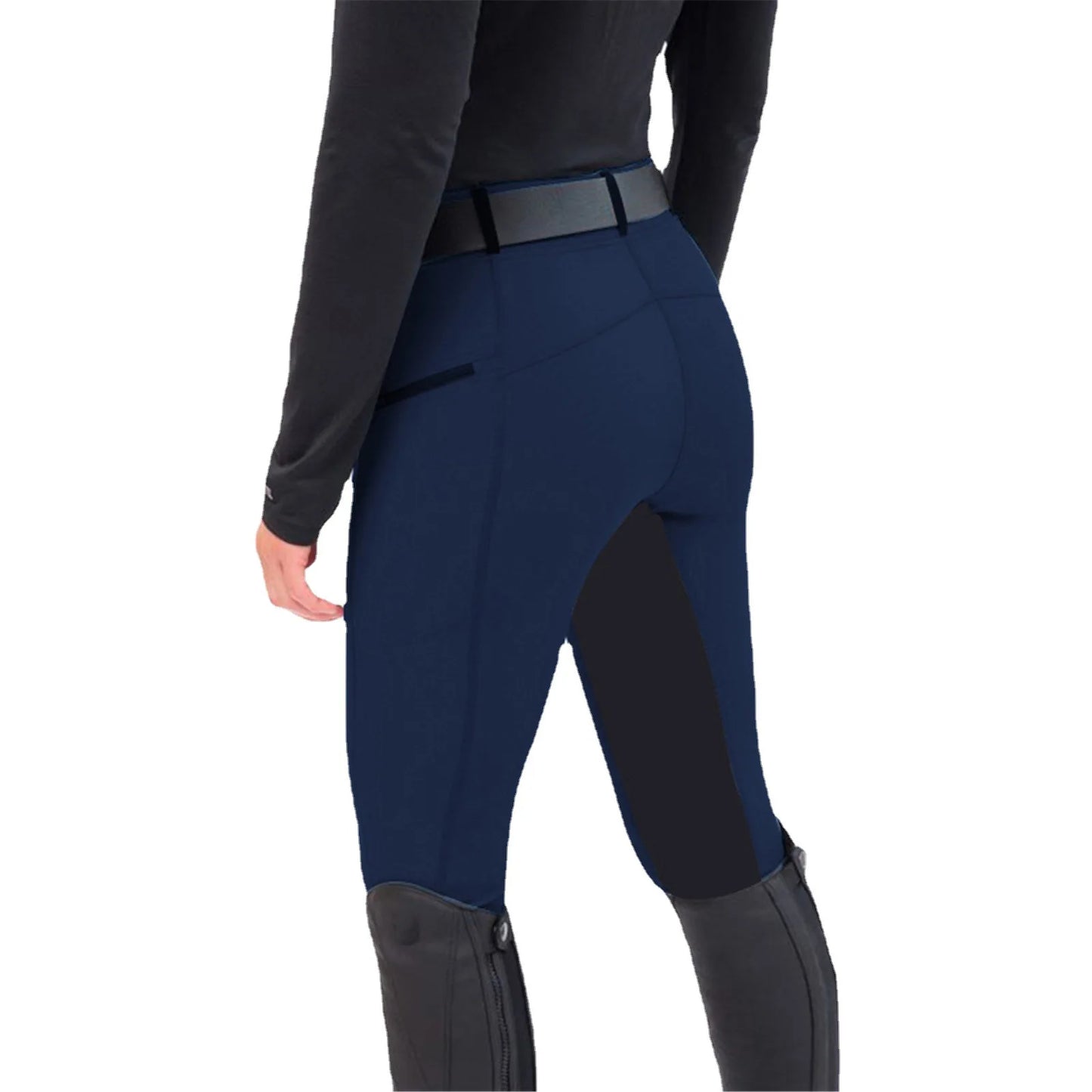 New Arrivals S-2XL UK Size 5 Colors Fashionable Jodhpurs and Casual Equestrian Pants with Slim Fit Silicone Anti-Slip and Elastic Splicing, Horse Riding Pants Leggings Equestrian Fashion Apparel Supplies