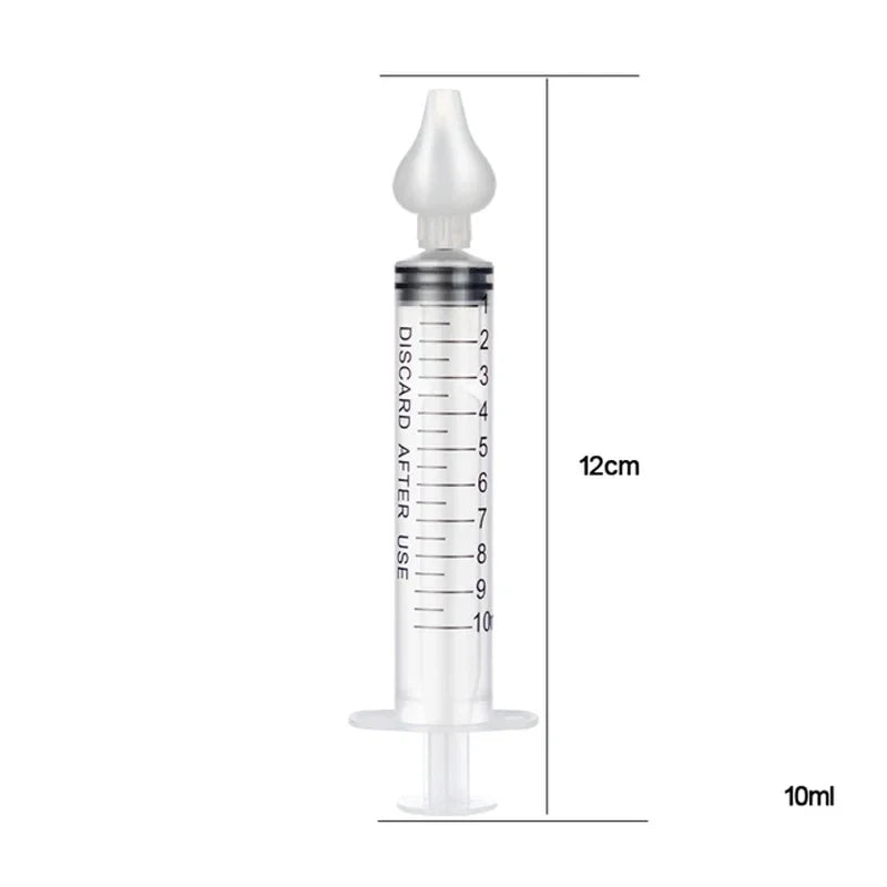 4 PCS Set Home Needle Tube Nasal Aspirator Baby Infant Kids Nose Snot Booger Irrigator Mucus Snivel Cleaner Rhinitis Syringe Washer Babies Health Care Supplies