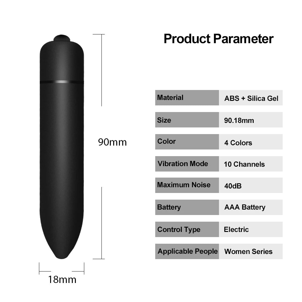 10 Speed Mini Bullet Vibrator for Women G Spot Vagina Clitoris Stimulator Dildo Female Sex Toys for Masturbation Adult 18