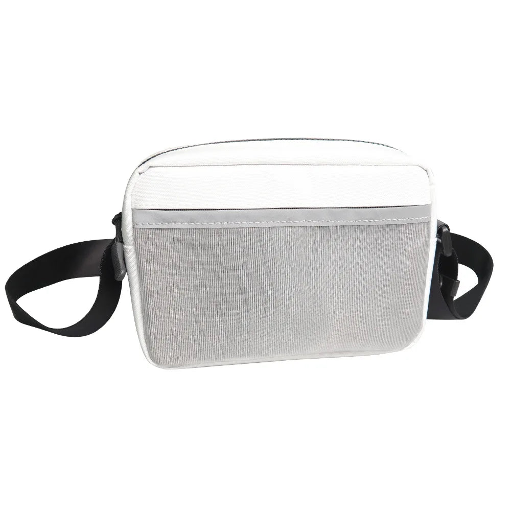 NEW Arrivals Female Ladies Luminous Reflective Lights Crossbody Bag LED Colorful Single-Shoulder Bags High Street Optical Fiber Fabric Square Evening Rave Party Night Club Purse Bags Women Girls Luxury Fashion Apparel Accesso