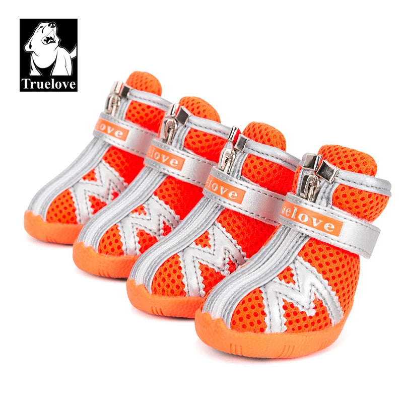 Mesh Fabric Dog Shoes Pet Dog Boots Waterproof Reflective Rugged Anti-Slip Sole Skid-Proof Outdoor for Small Dog S5911