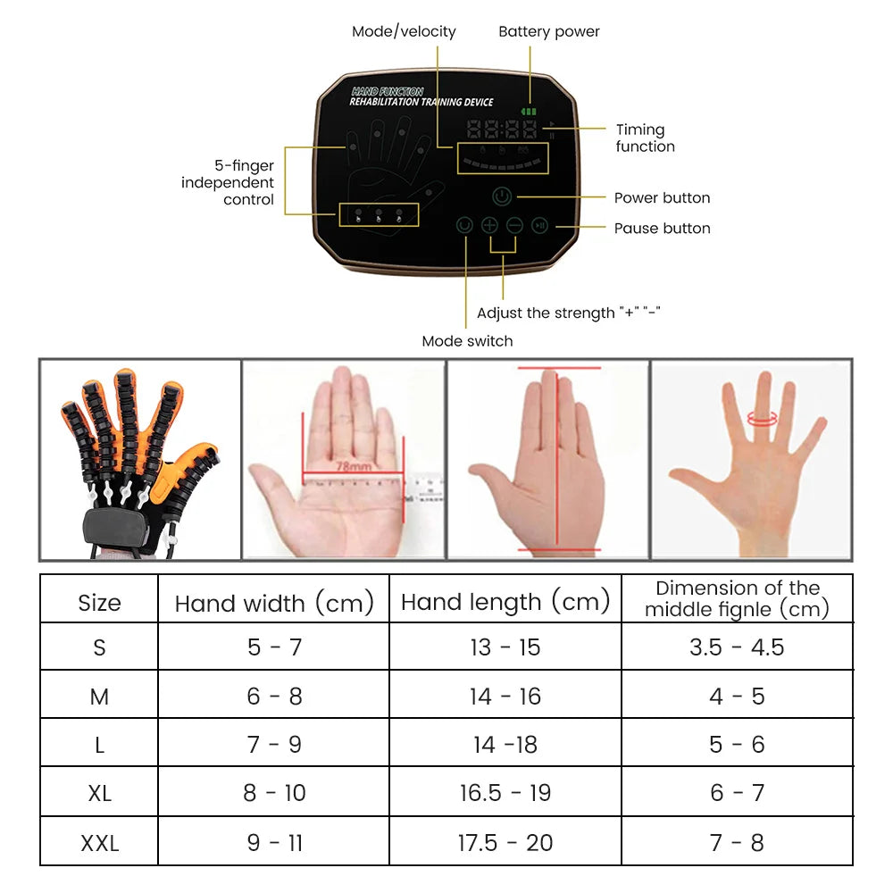 Robot Glove Stroke Brain Hemorrhage Hand Rehabilitation Equipment Finger Function Recovery Hemiplegia Rehabilitation Robot Glove