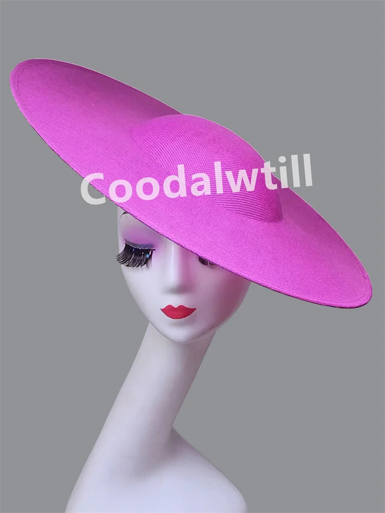NEW Arrivals 13 Colors Big Fascinator Base 40cm Diameter with Clip Make Wedding Fascinator Hats Women Derby Big Millinery Cap Large Top Hats Ladies Luxury Fashion Apparel Supplies