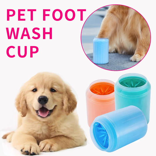 NEW Arrivals Pet Foot Washing Cup - Soft Silicone Bristles, Deep Cleaning, Convenient and Fast, Suitable for Cats and Dogs, Dog Paw Cleaner -Pets Cleaning Supplies